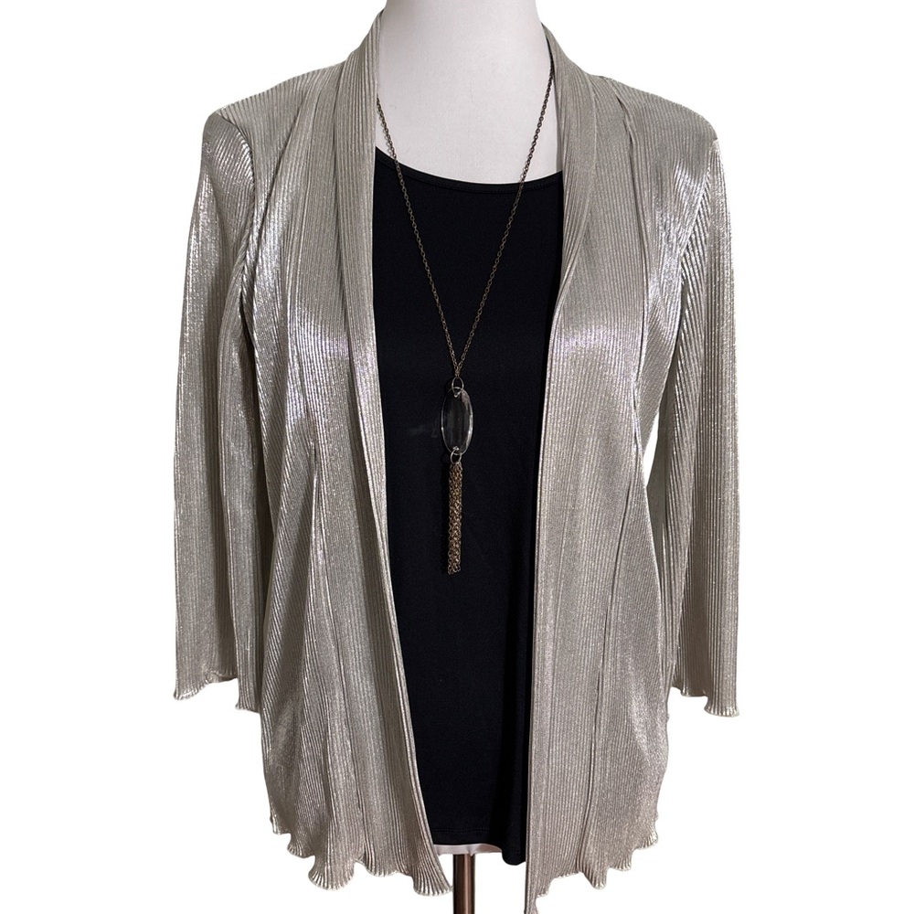 Knapp Studio Silver Women's Cardigan, Tank & Necklace